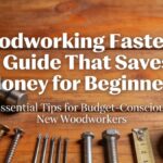 different types of woodworking fastener on a wooden workbench for beginners