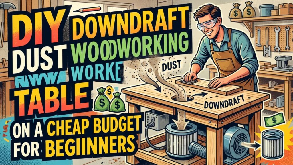 DIY Downdraft Dust Woodworking Table on a Cheap Budget for Beginners