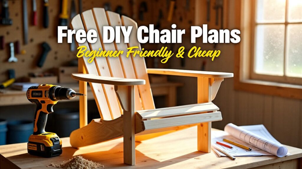Woodworking Outdoor Chair Plans Free for Cheap DIY Beginners