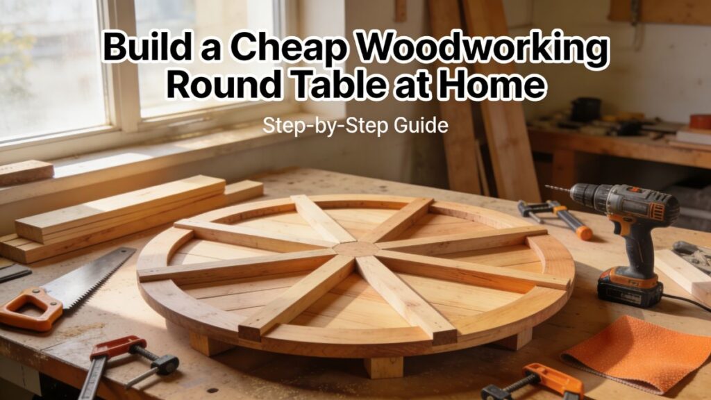 Build a Cheap Woodworking Round Table at Home