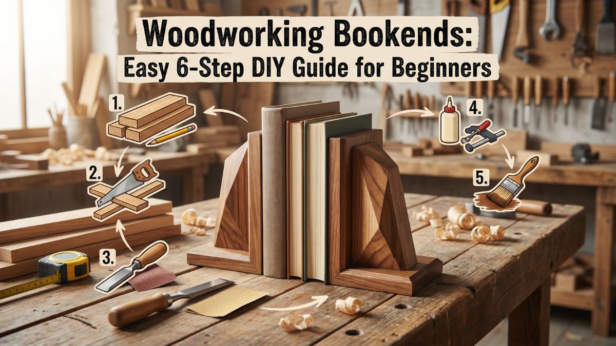 Woodworking Bookends: Easy 6-Step DIY Guide for Beginners
