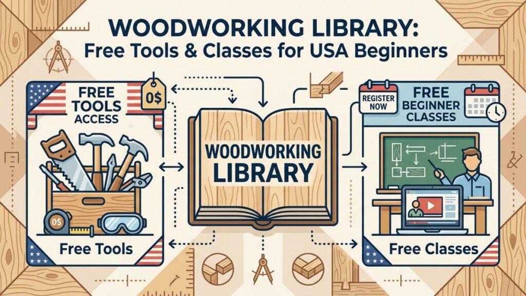 Woodworking Library: Free Tools & Classes for USA Beginners