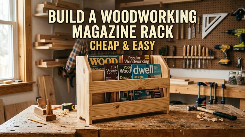 Build a Woodworking Magazine Rack Cheap & Easy