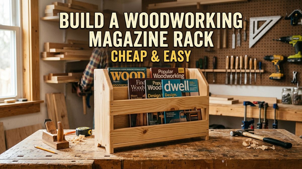 Build a Woodworking Magazine Rack Cheap & Easy