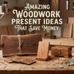 Simple woodwork present ideas for beginners on a wooden table