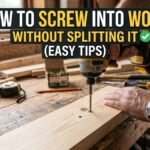 how to screw into wood without splitting it pilot hole drill tutorial