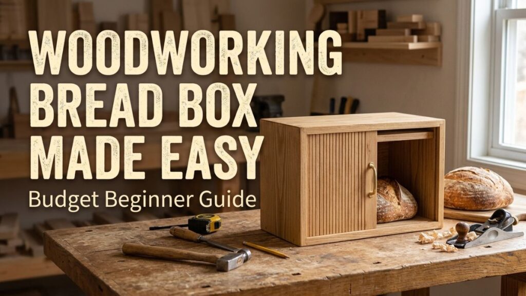 woodworking bread box diy build for beginners on workbench