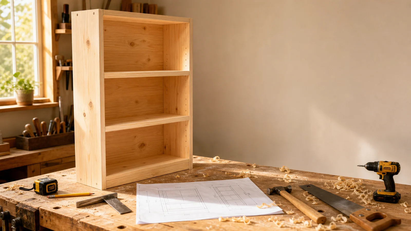 Bookshelf Woodworking Plans: Easy Beginner Guide