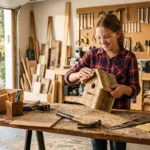 free wood projects for 12 year olds birdhouse made from scrap pallet wood